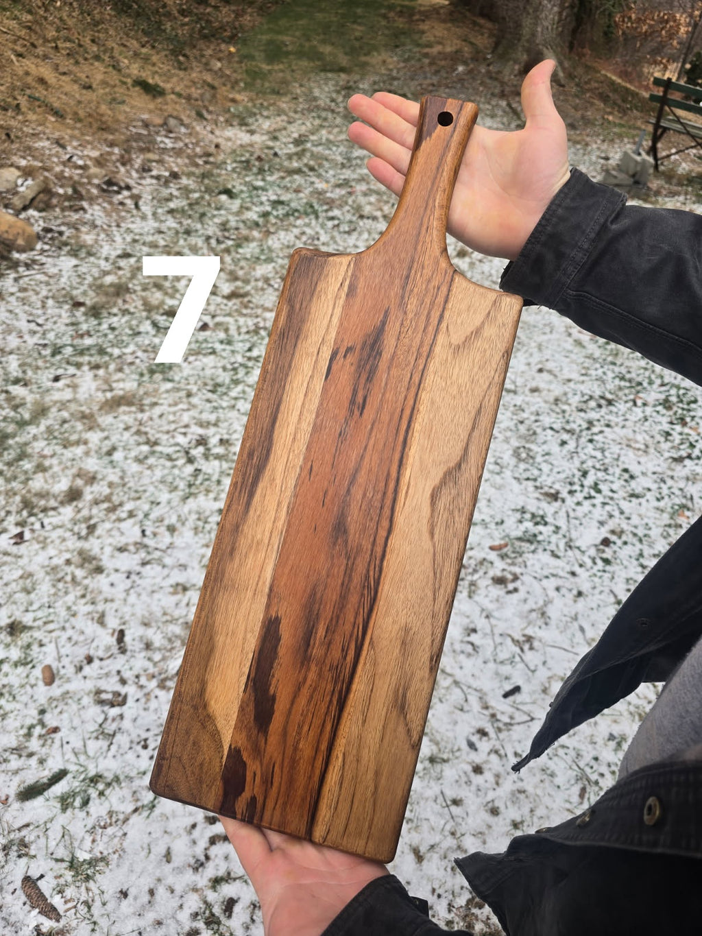Handmade Teak Cutting & Serving Board with Handle